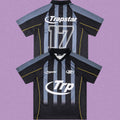 Trapstar Vertical Stripe Football Jersey - Black/Charcoal